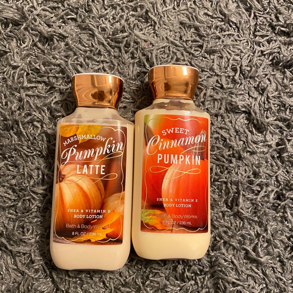2 bath and body works lotions